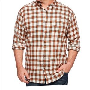 Men’s Brown /Tan Flannel Shirt 2XL NewW/Tag